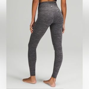 Lululemon High Rise Align Heathered Black size 4